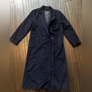 Classic Navy Riel Women's Trench Coat